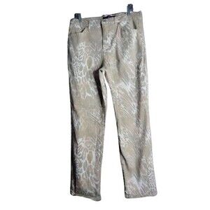 Gloria Vanderbilt Amanda Jeans Women's Size 14 High Rise Light Wash Tan Camo